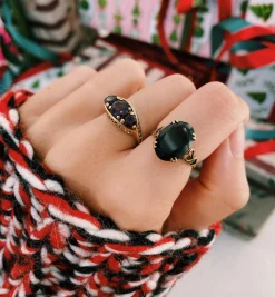 Vintage Garnet Cobra Ring