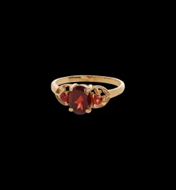 Vintage Ornamental Garnet Ring