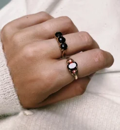 Vintage Ornamental Garnet Ring