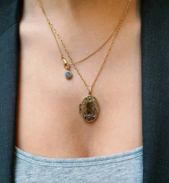 Vintage Oval Gilded Memory Locket