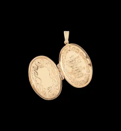 Vintage Oval Gilded Memory Locket