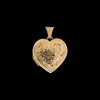 Vintage Paisley Heart Locket