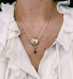 Vintage Paisley Heart Locket