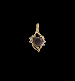 Vintage Sapphire and Diamond Deeply in Love Charm