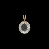 Vintage Sapphire and Diamond Lady Di Charm