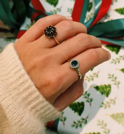 Vintage Sapphire and Diamond Everglow Ring