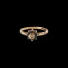 Vintage Sapphire and Diamond Bloom Ring