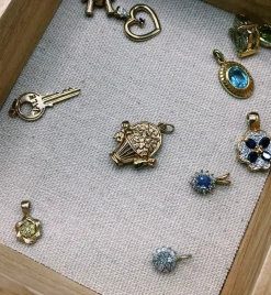 Vintage Say It With Flowers Charm