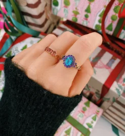 Vintage Tourmaline Charmed Ring