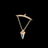 Whimsy Hidden Helix Piercing Front 14K