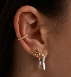 Whimsy Hidden Helix Piercing Front 14K