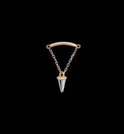 Whimsy Hidden Helix Piercing Front 14K