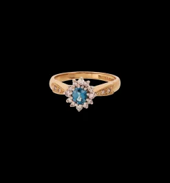 Vintage Topaz and Diamond Timeless Charm Ring
