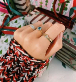Vintage Topaz and Diamond Timeless Charm Ring