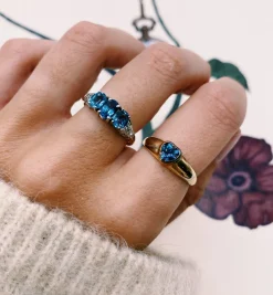 Vintage Topaz Radiant Affection Ring
