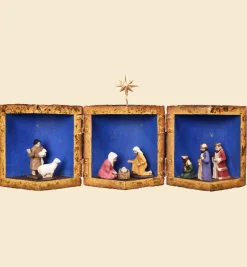 Wooden Christmas Nativity Scene
